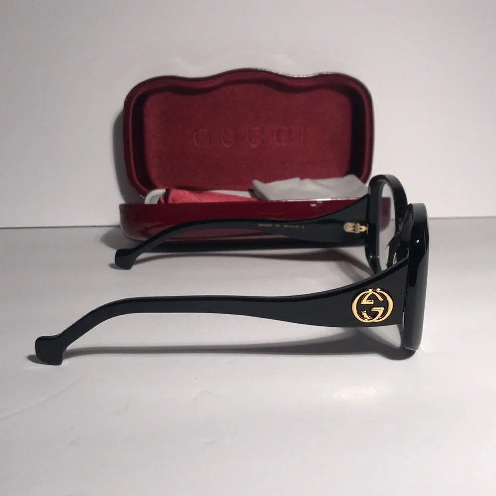 New Authentic Gucci GG1236o Black Women's Glasses - Picture 6 of 13